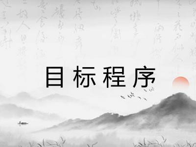 目标程序