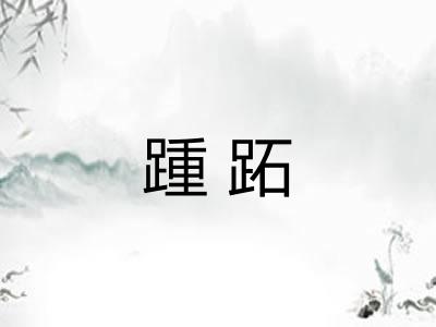 踵跖