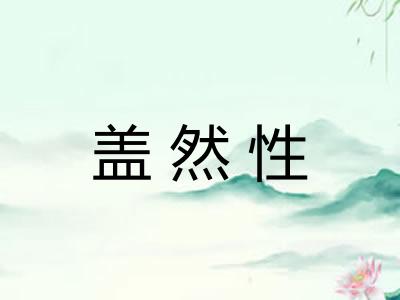 盖然性