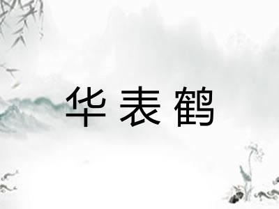 华表鹤 华表鹤