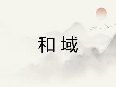 和域
